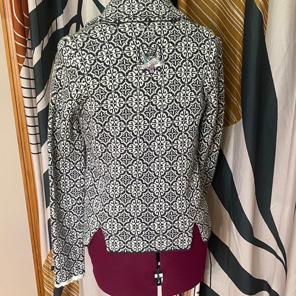 Odd Molly Black and White Patterned Blazer BNWoT - Picture 4 of 9